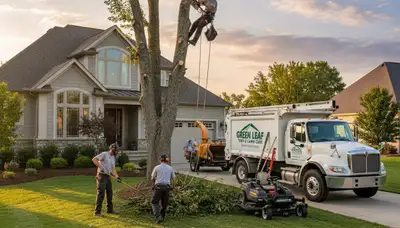 Professional lawn care and tree service in Cleveland, OH with expert trimming and yard maintenance